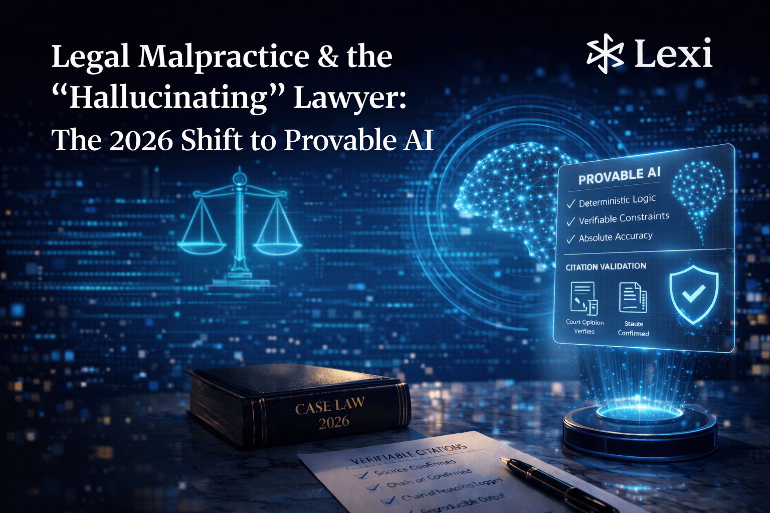 Legal Malpractice & The "Hallucinating" Lawyer: The 2026 Shift to Provable AI