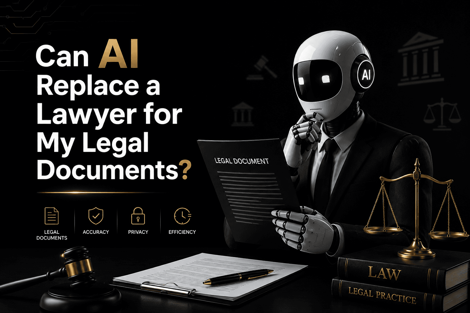 Can AI Replace a Lawyer for My Legal Documents?